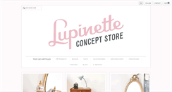 Desktop Screenshot of lupinette.com
