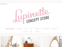 Tablet Screenshot of lupinette.com